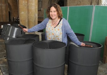 Saffron Murphy of Swaton who is starting up a steel band.