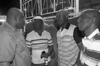 Trinidad-Tobago Prime Minister, Dr. Keith Rowley, second from right