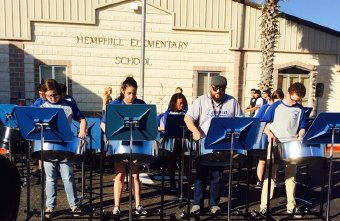 Lobo Steel Band of Lehman High School in Kyle, Texas, USA