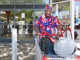 Seventy-nine-year-old Courtney Leiba, who has been playing the steel drums out the front of the Wanniassa shops, for more than 20 years has been told he can no longer play there.