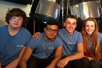 From left, Marlowe McCaffrey, Pablo Barrios, Sam Chandler and Mica Allen