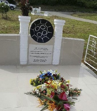 BURIAL SITE: Jit Samaroos gravesite at the Surrey Village public cemetery.