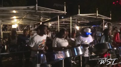 Radoes Steel Orchestra during their 2017 WST Panyard Panorama recording