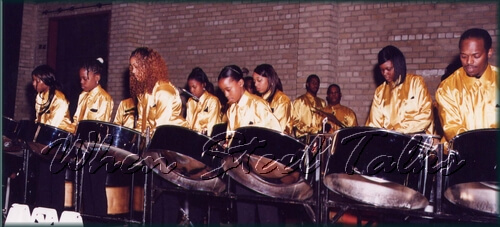 Sonatas Steel Orchestra performs at the Reflections In Steel
