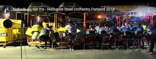 Hells Gate Steel Orchestra in 2014 in its panyard