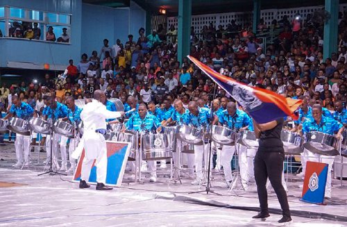 Guyana Police Force Steel Orchestra bringing the heat
