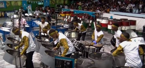 Performing at the Mashramani Panorama