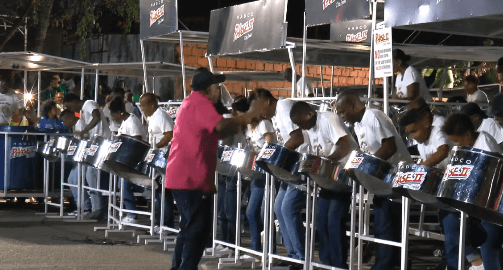 Phase II Pan Groove performs in its Panorama 2020 panyard preliminary, North region