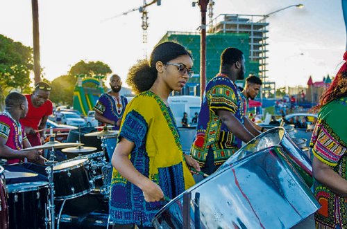 Some of the large steelpan bands playing at Republic Bank’s 2020 Panorama launch