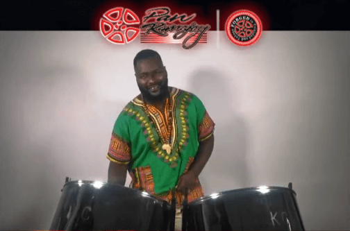 Soloist Khan Cordice of Antigua & Barbuda during his Semi-final performance, which took him to the top position of that round of the 2020 International Pan Ramajay competition