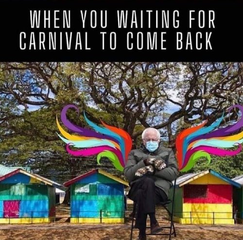 Bernie Sanders meme - When You Waiting For Carnival to Come Back