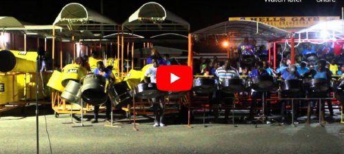 Hells Gate Steel Orchestra in Antigua, performing “Nobody Go Run Me”