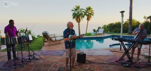 Legendary Trinidad and Tobago-born steel-drum player, Robert Greenidge, l., was part of the Jimmy Buffett performance at the PBS' presentation of "A Capitol Fourth."