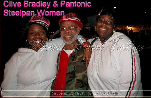 Clive Bradley with Women of Pantonic Steel Orchestra
