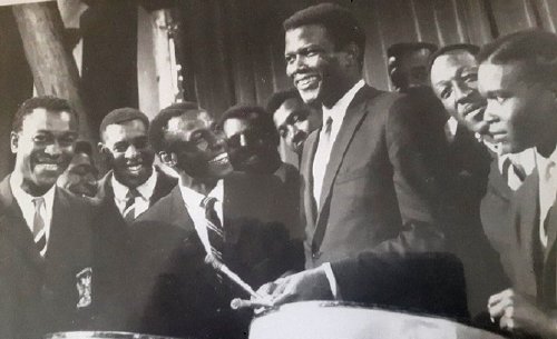 Steve Regis, Elton “Smokey” John, Herman Colins, Conrad Hunte, Sidney Poitier, Hugh Borde, and others