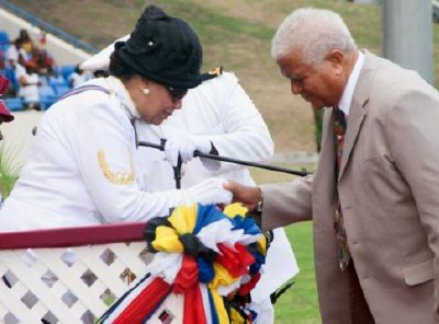 Steve Regis, Elton “Smokey” John, Herman Colins, Conrad Hunte, Sidney Poitier, Hugh Borde, and others