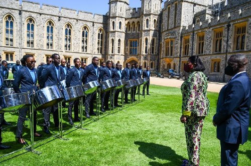 President Paula-Mae Weekes visits Queen Elizabeth II, observes TTDF Steel Orchestra