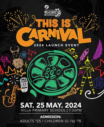 Flyer for Hell’s Gate Steel Orchestra’s 2024 Panorama launch on May 25