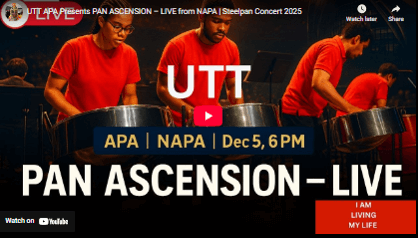 UTT APA ‘Pan Ascension’ – Steelpan Concert 2025 at NAPA