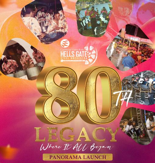 Antigua & Barbuda’s Hells Gate Steel Orchestra’s 2025 Panorama Launch event flyer