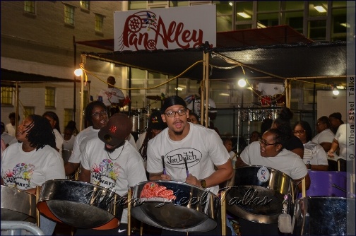 PanAlley Steel Orchestra during their recording session, August 27, 2025