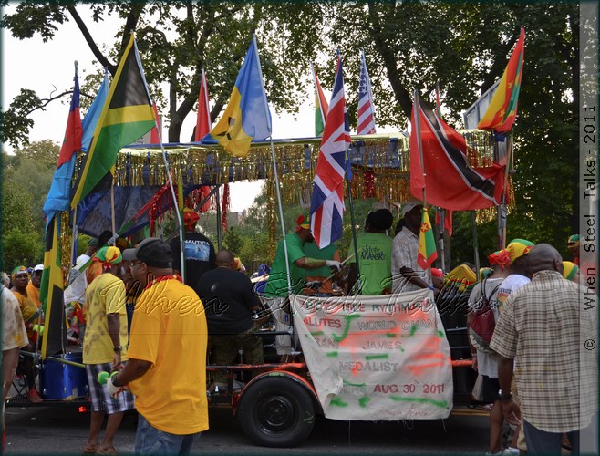 J'Ouvert 2011 revelry on Flatbush Avenue, Brooklyn, New York