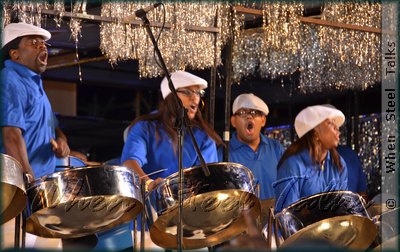 CASYM Steel Orchestra on stage for the NY Panorama