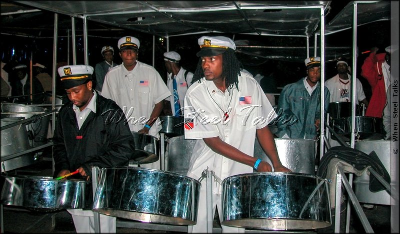 Pantonic Steel Orchestra rehearsing "Ben Lion" for New York Panorama 2002