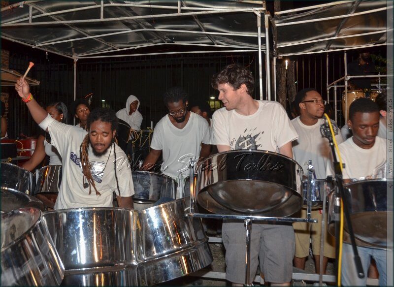 CrossFire Steel Orchestra getting ready for the 2015 Panorama competition