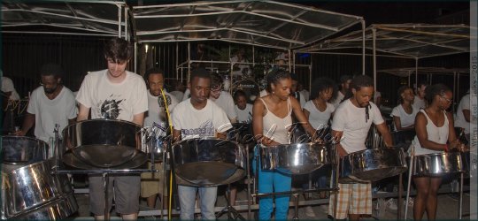 CrossFire Steel Orchestra getting ready for the 2015 Panorama competition