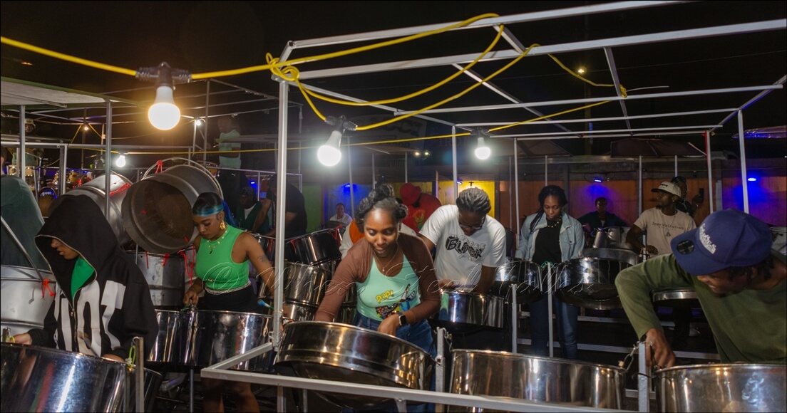 Metro Steel Orchestra at its panyard recording session on August 29, 2024 - When Steel Talks
