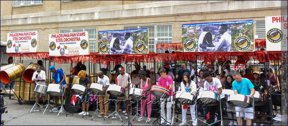 Philadelphia Pan Stars Steel Orchestra during its recording session on ‘The Drag,’ August 31, 2024
