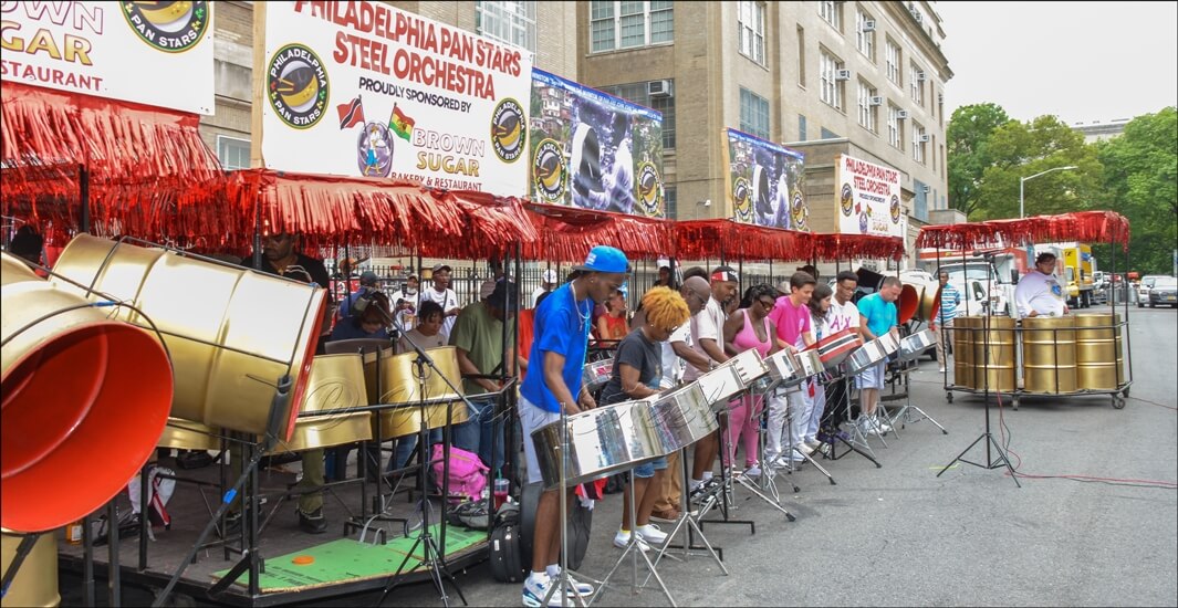 Philadelphia Pan Stars Steel Orchestra during its recording session on ‘The Drag,’ August 31, 2024