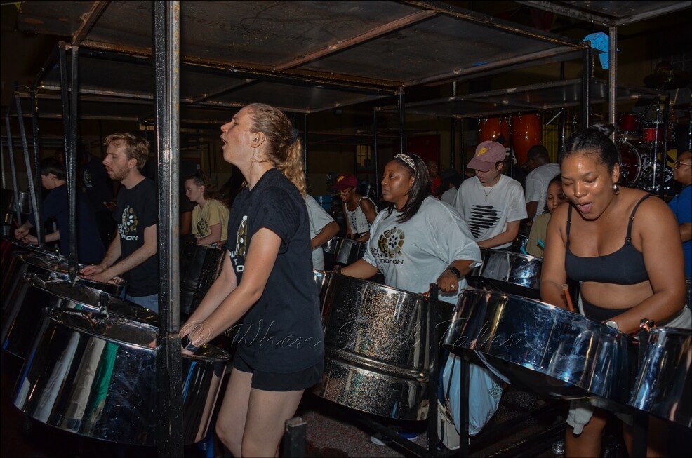 Pan in Motion at its panyard recording session on August 28, 2024 - When Steel Talks