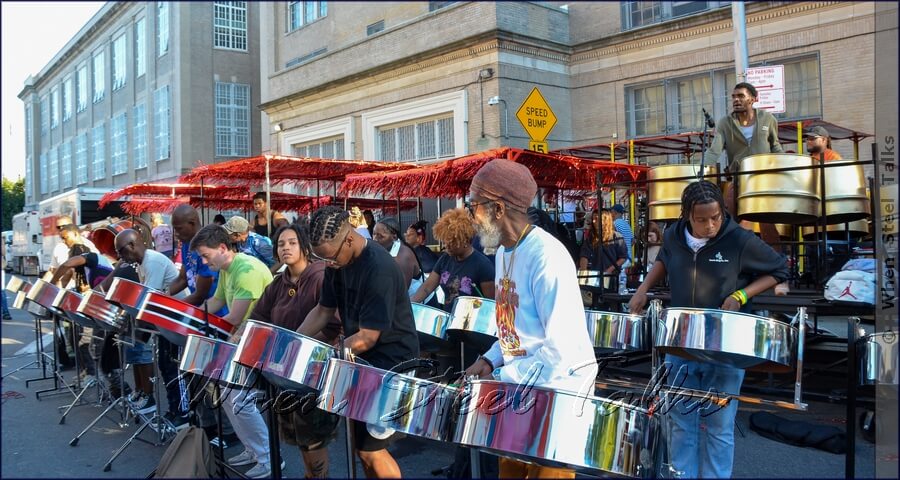 Philadelphia Pan Stars Steel Orchestra during their recording session, August 30, 2025