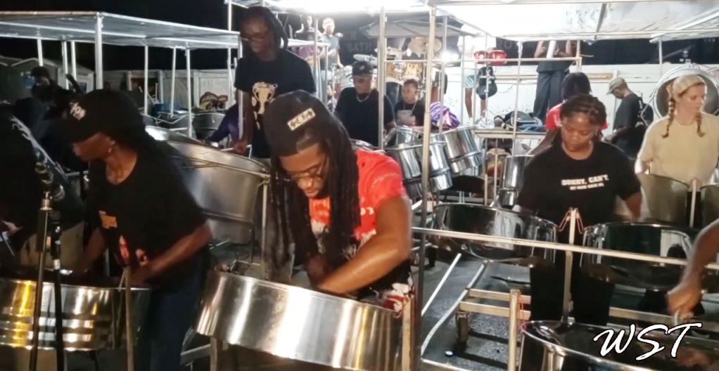 Metro Steel Orchestra during their recording session, September 3, 2026