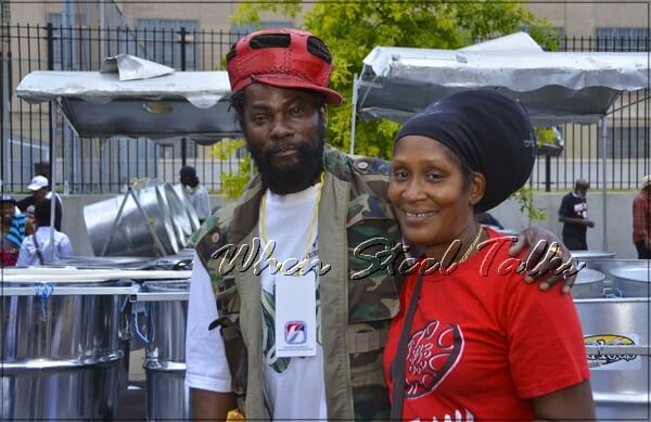 D’Radoes Steel Orchestra band leader Junior Samuel with wife Ingrid Samuel