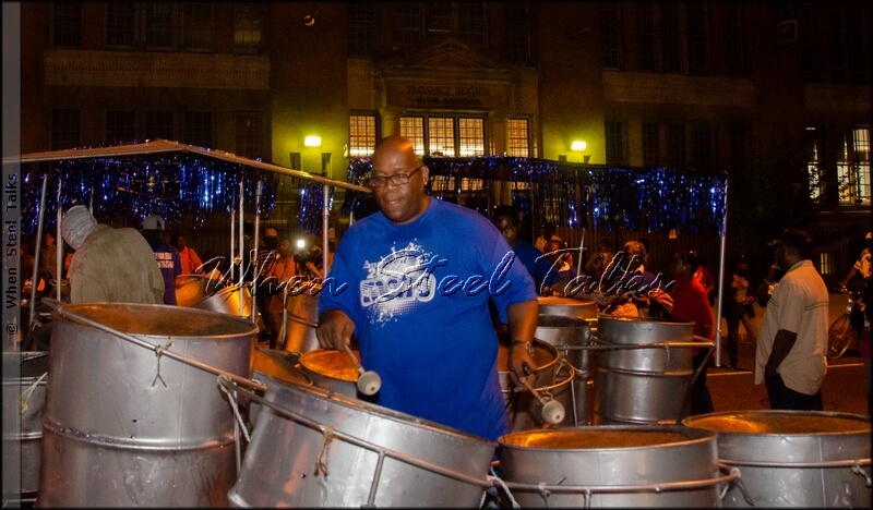 Anthony “Big Tony” Joseph with his band Metro Steel Orchestra