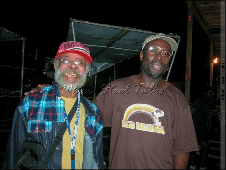 Clive Bradley, with Keith Roberts, right