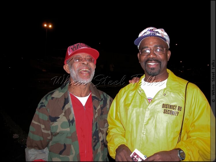 Clive Bradley, left, with brother