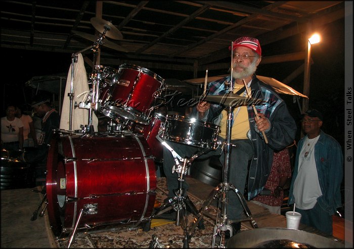 Clive Bradley on drums