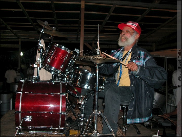 Clive Bradley on drums