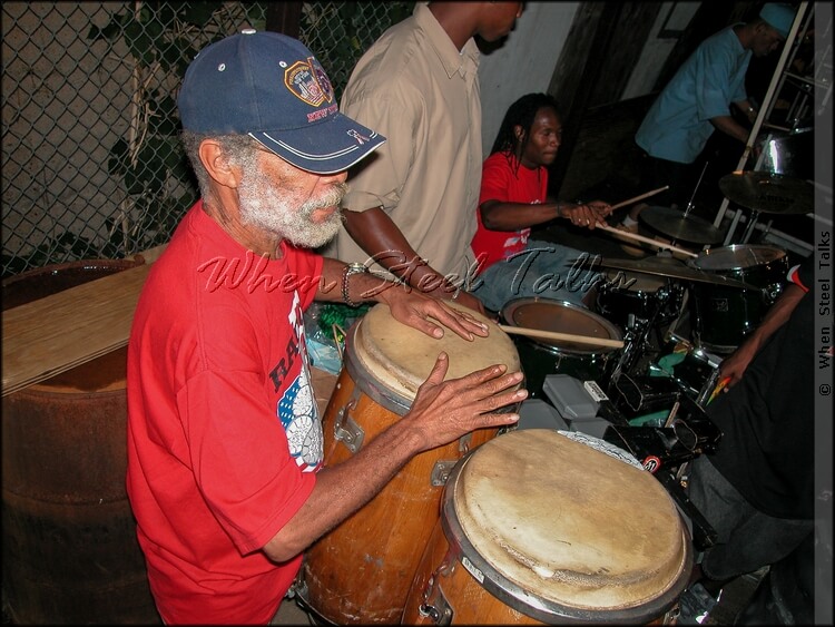 The late Clive Bradley on percussion