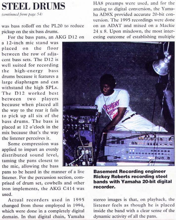 Techniques For Recording Steel Orchestras Live - 2