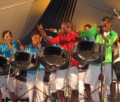 Mosaic Steel Orchestra performs during Pan Pun de Sand 2010
