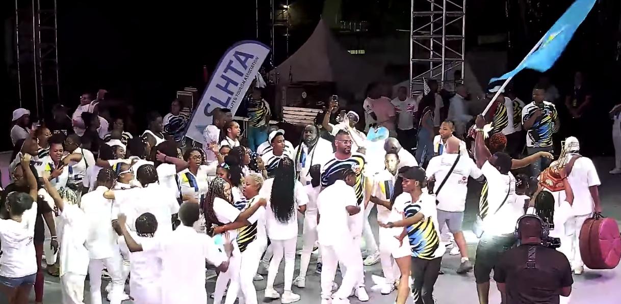 Pantime Steel Orchestra - 2025 Saint Lucia Panorama champions - celebrate their musical triumph on stage