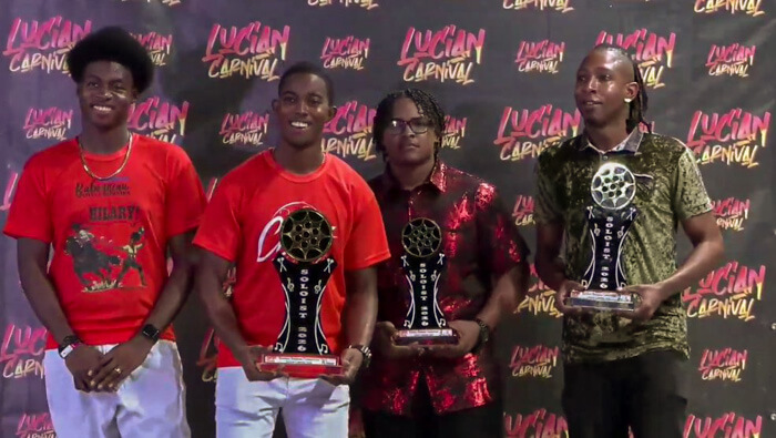 Soloists left to right: Kannis Desrivieres, 2026 National Soloist champion Chazzi Desrivieres, Omar Gabriel and Jesse Nurse