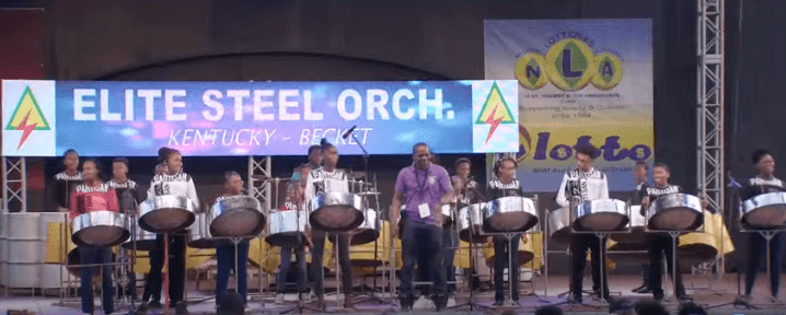 Leaf Elite Steel Orchestra at the 2023 Junior Panorama