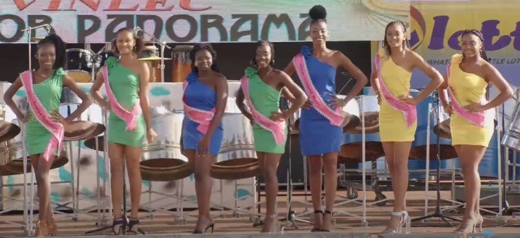 Contestants in the Miss SVG Teen Pageant 2023