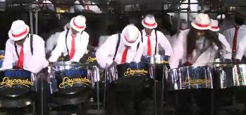 Desperadoes Steel Orchestra on stage